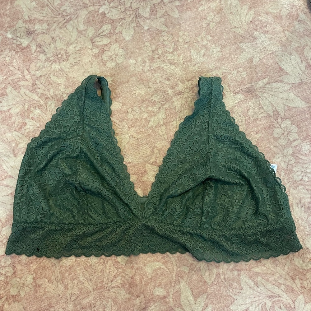 Old Navy Dark Green Lace Bralette